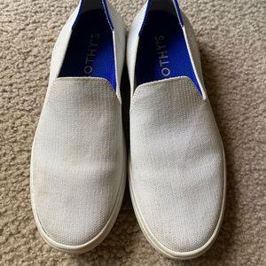 Rothy’s bright white sneakers